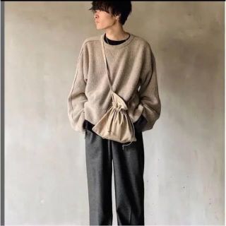 サンシー(SUNSEA)のYOKE 7G ALPACA WOOL CARDIGAN KNIT(ニット/セーター)