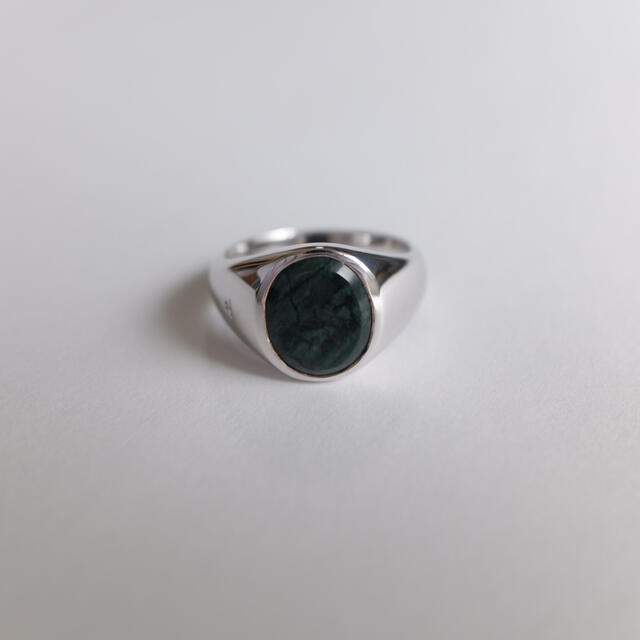 Maison Martin Margiela(マルタンマルジェラ)のtom wood lizzie green marble リング メンズのアクセサリー(リング(指輪))の商品写真