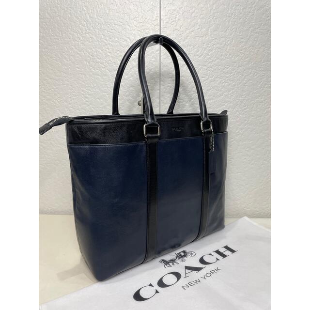 COACH(コーチ)の格安　定価10万　コーチ COACH ビジネス　トート　レザー　バッグ　メンテ済 メンズのバッグ(ビジネスバッグ)の商品写真