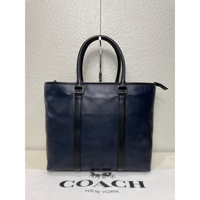 COACH(コーチ)の格安　定価10万　コーチ COACH ビジネス　トート　レザー　バッグ　メンテ済 メンズのバッグ(ビジネスバッグ)の商品写真