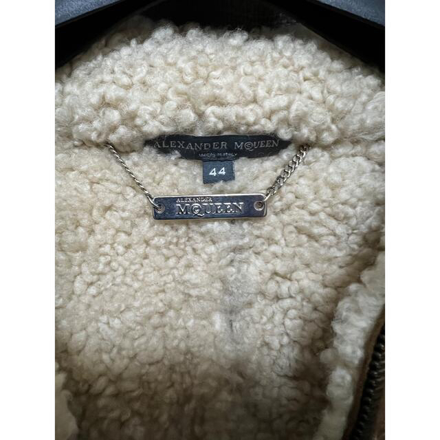 Alexander McQueen(アレキサンダーマックイーン)のアレキサンダー マックイーン 本人期 リアル ムートン メンズのジャケット/アウター(レザージャケット)の商品写真