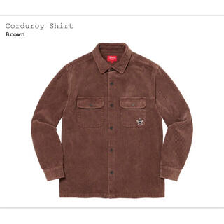 シュプリーム(Supreme)のSupreme Corduroy Shirt brown Lサイズ(シャツ)