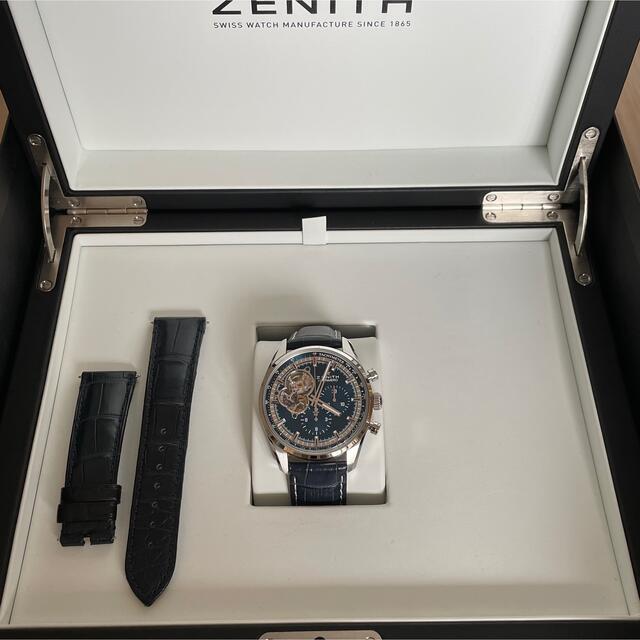 ZENITH(ゼニス)のゆう様　専用　　ゼニス　クロノマスターオープン　ブルー　ZENITH  メンズの時計(腕時計(アナログ))の商品写真