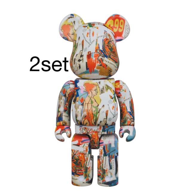 MEDICOM TOY(メディコムトイ)の2set BE@RBRICK Warhol BASQUIAT #4 400％ エンタメ/ホビーのフィギュア(その他)の商品写真