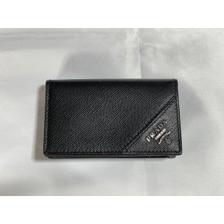 プラダ(PRADA)のprada プラダ カードケース 黒(名刺入れ/定期入れ)