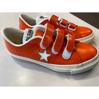 コンバース(CONVERSE)の極美品 日本製 コンバース ワンスター ベルクロ オレンジ 26センチ(スニーカー)