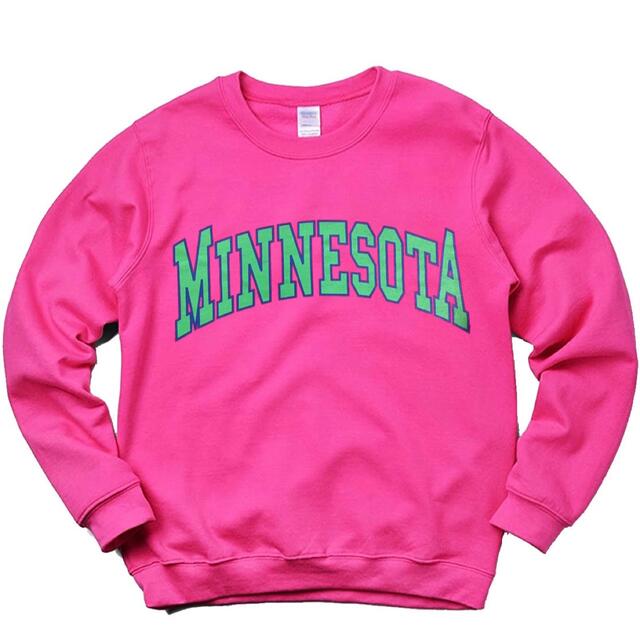 男女兼用　MINNESOTA ミネソタスウェット　ミネソタトレーナー（ピンク） メンズのトップス(スウェット)の商品写真