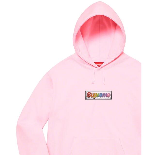 supreme Bling Box Logo Hooded Sweatshirt