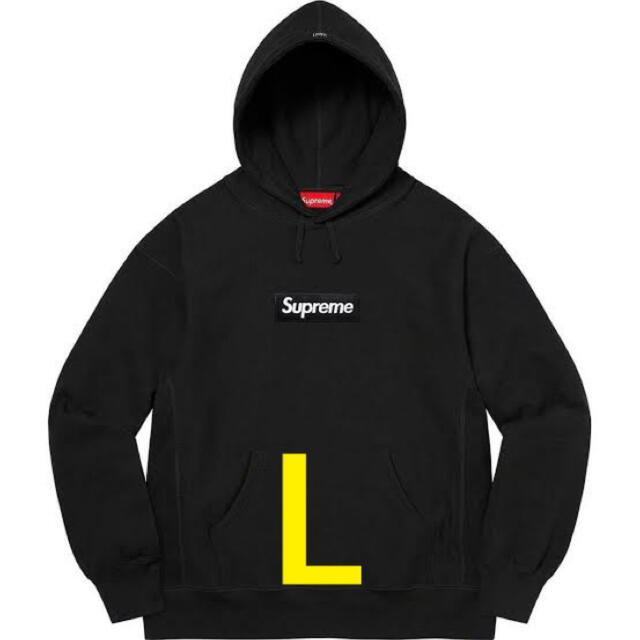 Supreme Box Logo Hooded Sweatshirt ブラックL