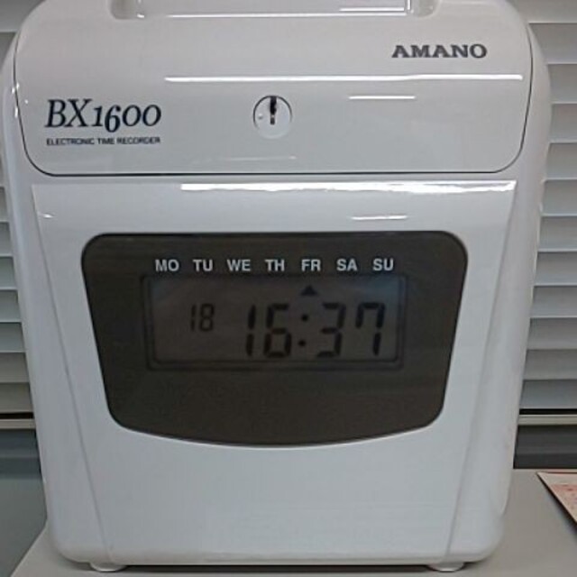 メール便無料】 アマノ 電子タイムレコーダーBX−6000−W 株式会社