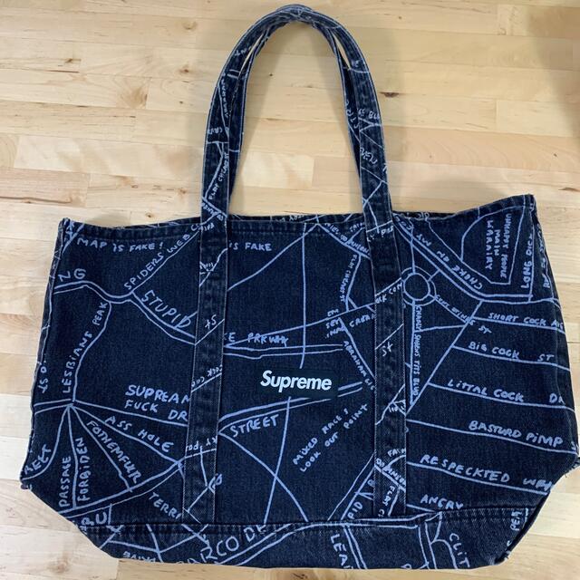 Supreme(シュプリーム)のGonz Map Denim Tote Bag メンズのバッグ(トートバッグ)の商品写真