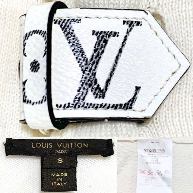 LOUIS VUITTON(ルイヴィトン)のLouis Vuitton カシミヤ100% ミニベルト付 ニット E3160 レディースのトップス(ニット/セーター)の商品写真