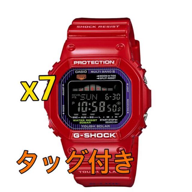 7個　カシオ G-SHOCK GWX-5600C-4JF (赤)