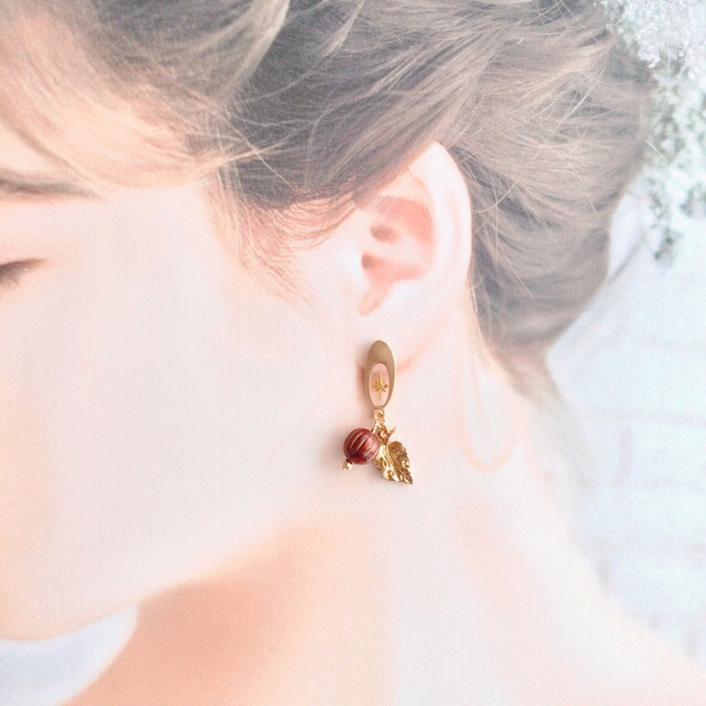 知恵の実［earring］ ハンドメイドのアクセサリー(ピアス)の商品写真
