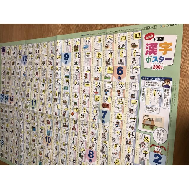 Benesse(ベネッセ)の漢字ポスター　小学3年生 エンタメ/ホビーの本(その他)の商品写真