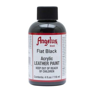 【フラットブラック 4oz】Angelus paintアンジェラスペイント(絵の具/ポスターカラー)