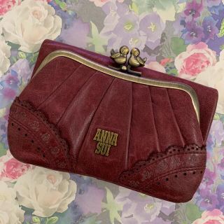 アナスイ(ANNA SUI)のアナスイ　財布　がま口財布　ローズガーデン　ボルドー　ワインレッド　パープル(財布)