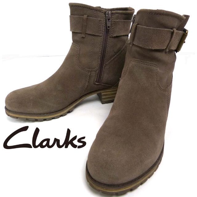 クラークス / Clarks スエードサイドジップ ブーツ UK4D(23cm