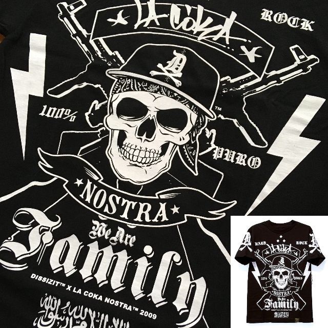 DISSIZIT(ディスイズイット)×LA COKA NOSTRA Tシャツ