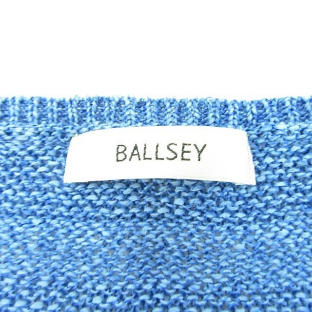 Ballsey(ボールジィ)のボールジー トゥモローランド ニット 五分袖 ドルマン M ブルー af0036 レディースのトップス(その他)の商品写真