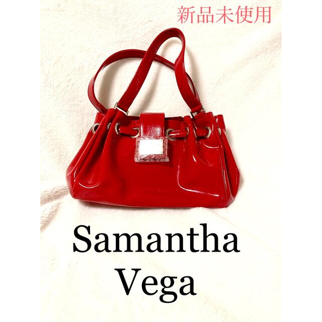 新品未使用Samantha Vegaエナメルショルダーバッグ