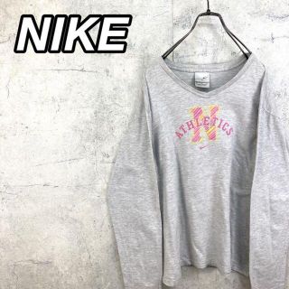 ナイキ(NIKE)の希少 90s ナイキ ロンT ビッグプリント ビッグシルエット(Tシャツ/カットソー(七分/長袖))