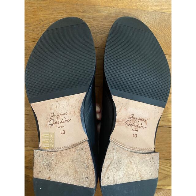 TOMORROWLAND(トゥモローランド)のジャック　ソロヴィエール　JACQUES SOLOVIERE ブラックサイズ43 メンズの靴/シューズ(スリッポン/モカシン)の商品写真