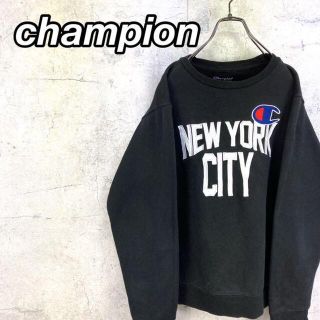 チャンピオン(Champion)の希少 90s チャンピオン スウェット ビッグ刺繍 美品(トレーナー/スウェット)