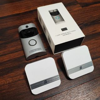 【専用出品】ワイヤレスドアホン スマホ連動 室内機2機付き(その他)