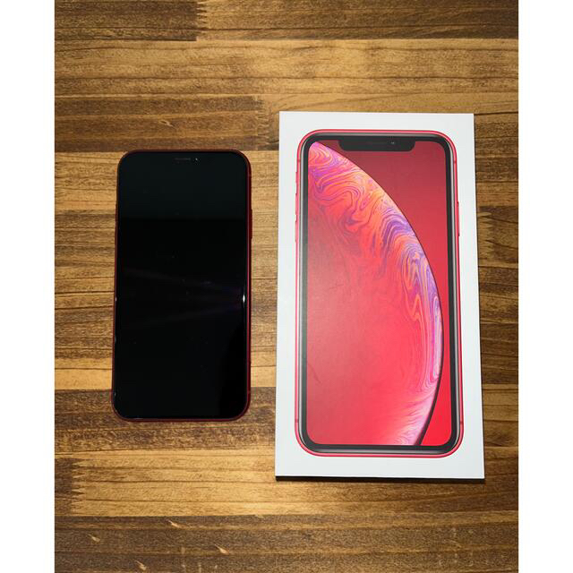 スマートフォン/携帯電話【美品】iPhone XR Red 64GB SIMフリー