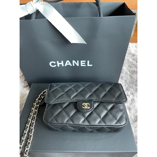 バッグプレミア品☆CHANEL☆2021SS新作フラップ フォンケース