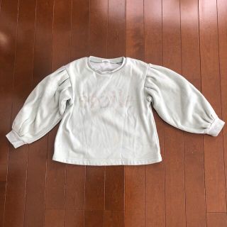 ジーユー(GU)のくすみグリーン　トレーナー　130cm(Tシャツ/カットソー)