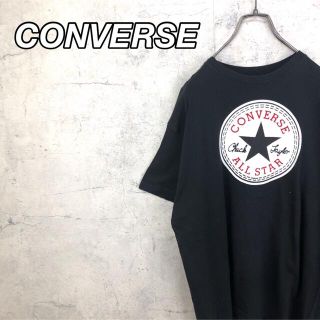 コンバース(CONVERSE)の希少 90s コンバース Tシャツ プリントロゴ 黒色 美品(Tシャツ/カットソー(半袖/袖なし))