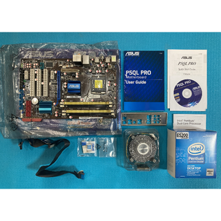 エイスース(ASUS)の値下　ASUS P5QL PROとPentium Dual-Core E5200(PCパーツ)