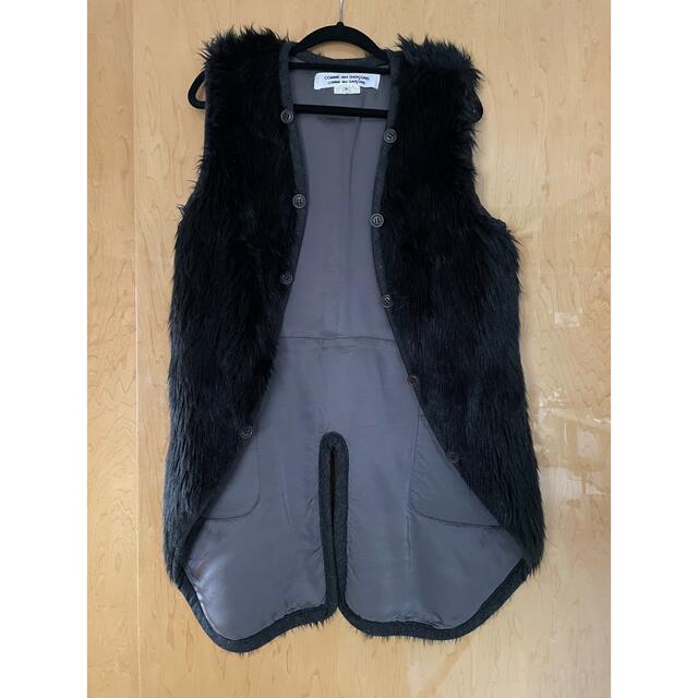 COMME des GARCONS - 最終値:コムデギャルソン フェイクファー ジレの