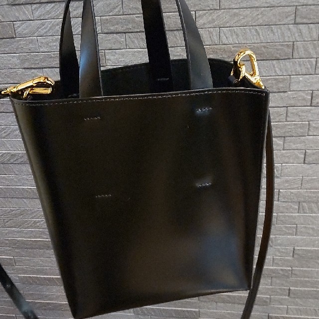 Marni - マルニ MUSEO MINI 2wayトートバッグ ポンペイ×ブラックの通販