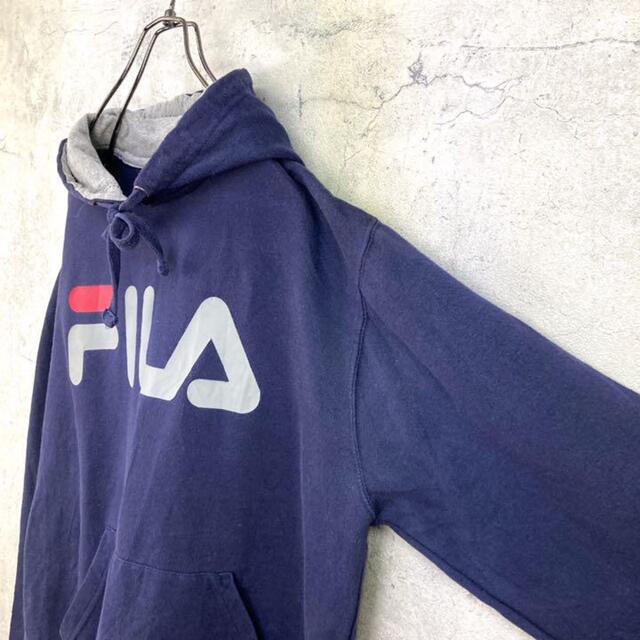 FILA(フィラ)の希少 90s フィラ パーカー ビッグプリント ビッグシルエット メンズのトップス(パーカー)の商品写真