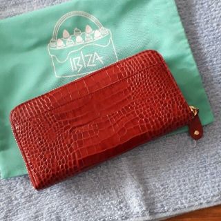 最終！極美品✨未使用✨ イビザ IBIZA 牛革 二つ折り財布 グリーン レザー