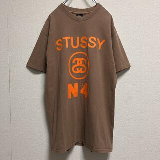 【VINTAGE】80's stussy ステューシー Tシャツ ブラウン M
