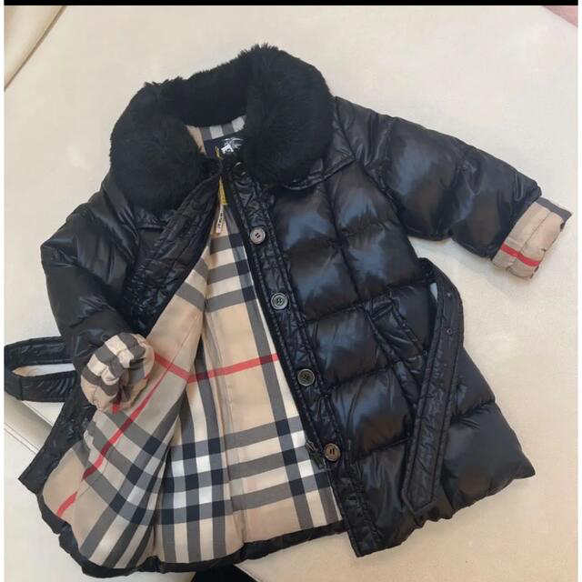 BURBERRY(バーバリー)の☆専用です☆【美品】Burberry ダウンジャケット100 キッズ/ベビー/マタニティのキッズ服女の子用(90cm~)(コート)の商品写真