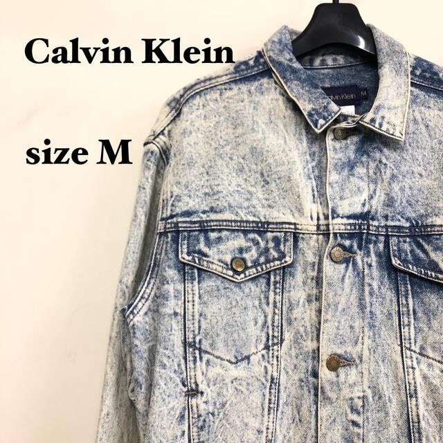 Calvin Klein(カルバンクライン)のけーちんさん専用Calvin Klein ジージャン デニム size M  メンズのジャケット/アウター(Gジャン/デニムジャケット)の商品写真