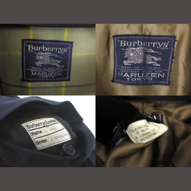 バーバリーズ 1970-80年代 丸善 別注 ヴィンテージ トレンチ コート 紺 メンズのジャケット/アウター(トレンチコート)の商品写真