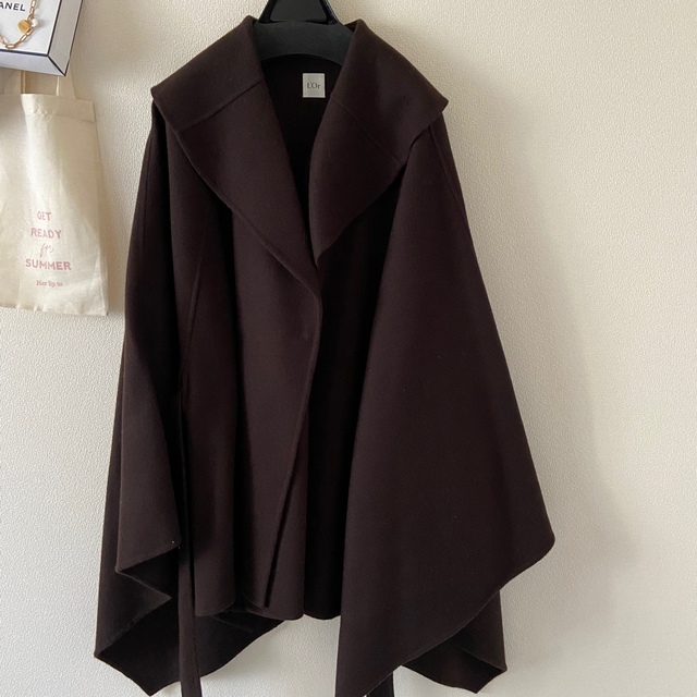 L'Or ロル Irregular hem cape coatの通販 by 🎀｜ラクマ