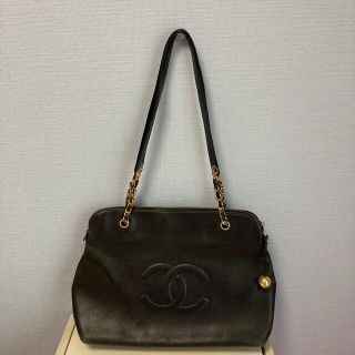 シャネル(CHANEL)のシャネル CHANEL キャビアスキン　ココマーク ショルダートートバッグ(トートバッグ)