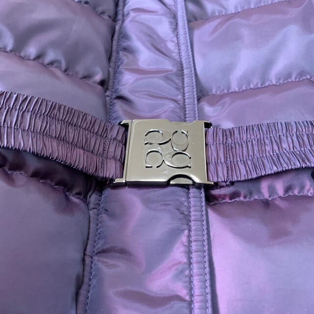 COACH コーチ シグネスチャー ファー ダウンコート ベルト付き