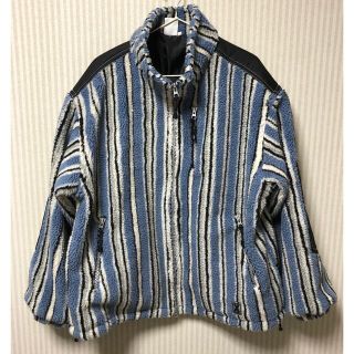 エックスガール(X-girl)のSTRIPED FLEECE BOA JACKET【Xｰgirl】(ブルゾン)