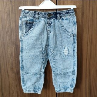 ザラ(ZARA)のZARA Baby ダメージデニム カーゴパンツ／80㌢(パンツ)