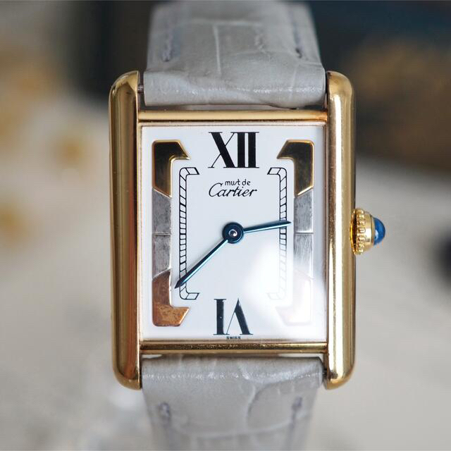 Cartier(カルティエ)の美品✴︎カルティエ マストタンク スリーカラー 純正尾錠✴︎ロレックス オメガ レディースのファッション小物(腕時計)の商品写真