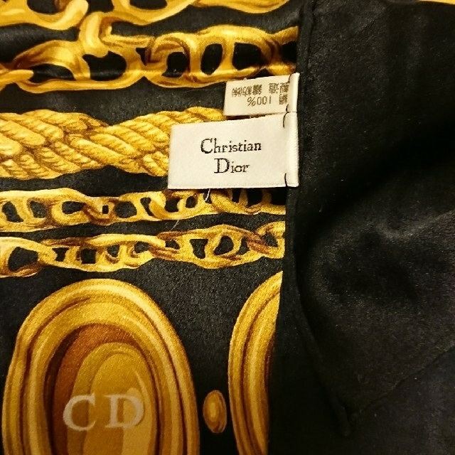 Christian Dior(クリスチャンディオール)の華やか！クリスチャンディオール スカーフ ヴィンテージ  タグあり レディースのファッション小物(バンダナ/スカーフ)の商品写真