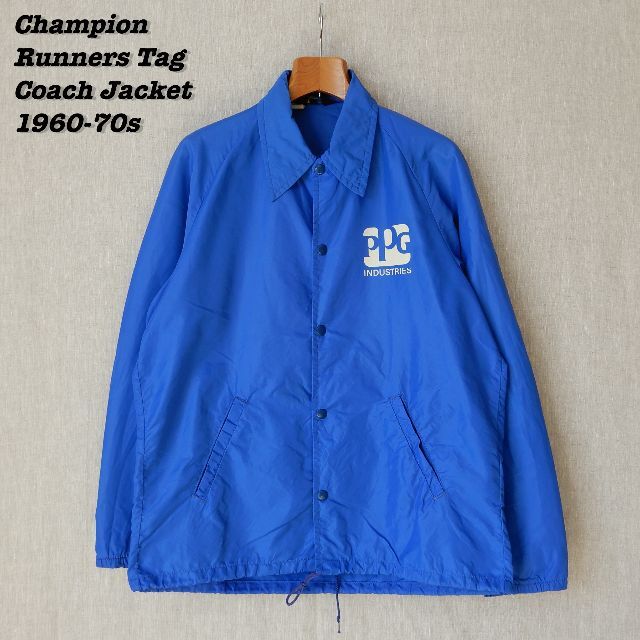 Champion(チャンピオン)のChampion Runners Tag Coach Jacket M BLUE メンズのジャケット/アウター(ナイロンジャケット)の商品写真